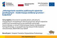 Foto: Udostępnianie zasobów publicznych rejestrów geodezyjnych  – modernizacja ewidencji gruntów i budynków